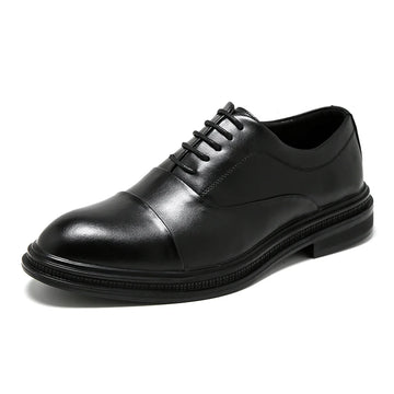 Riolio Brand Men Genuine Leather Shoes Black Wedding Bride For Formal Party Dress OEM Italian Men Shoes Casual Soft Casual Shoes